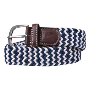 ERNIE ELS STRETCH WOVEN BELT NAVY/WHITE