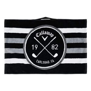 CALLAWAY CART TOWEL BLK/WHT/CHA