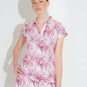 LADIES SHIRT ABACUS LADIES VICTORIA CUPSLEEVE SPLASH