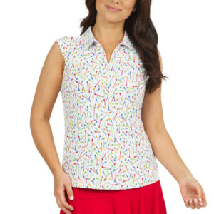 LADIES SHIRT IBKUL SLEEVELESS PAULINA