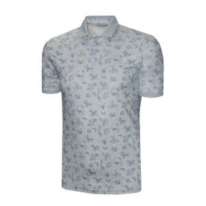 MENS SHIRT RHODE ISLAND BIRDS FEATHER SMOKE GREY