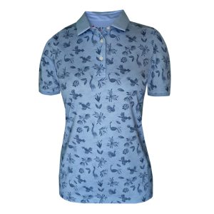 LADIES SHIRT RHODE ISLAND BIRDS FEATHER CHAMBRAY