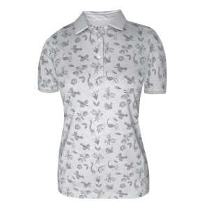 LADIES SHIRT RHODE ISLAND BIRDS FEATHER SMOKE GREY