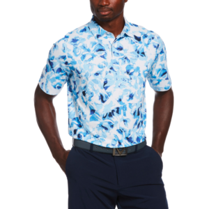 CALLAWAY TYE DYE LEAF MENS SHIRT WHITE