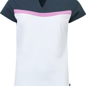 ABACUS LADIES ERIN CUP SLEEVE WHITE/IRIS