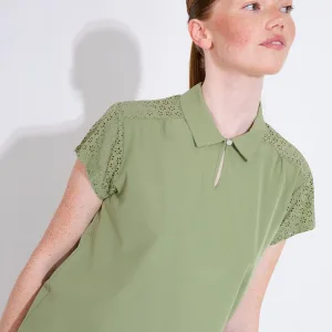 LADIES SHIRT ABACUS MANGA CUPSLEEVE LINDEN