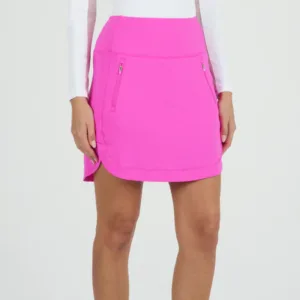 LADIES IBKUL SKORT ESSENTIAL STRAIGHT HOT PINK